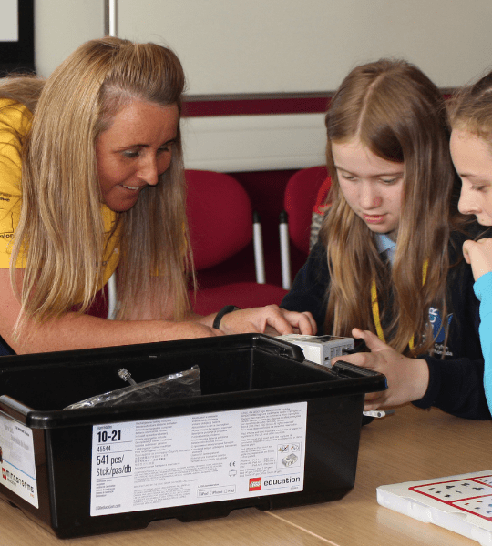Girls at a Technocamps workshop